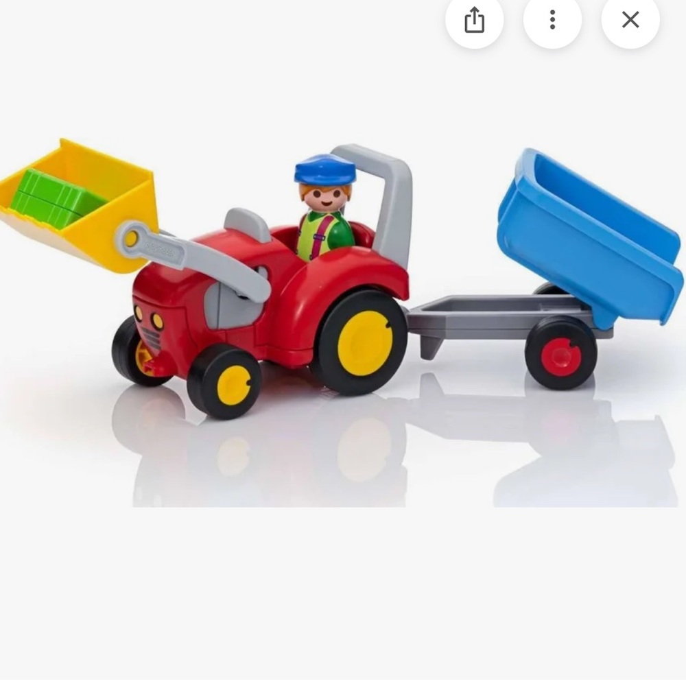 Playmobil 1.2.3 tractor set